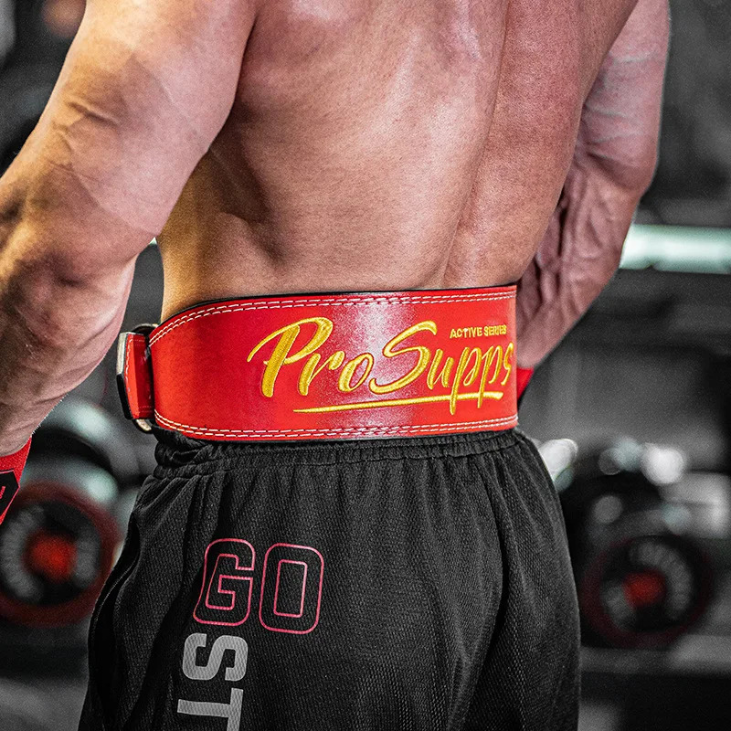 Weight lifting leather belt body fitness gym back support strength enhancement belt waist protector 240930