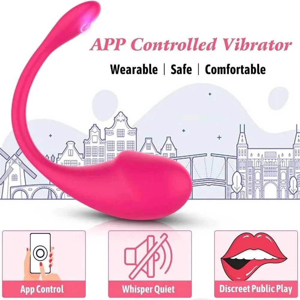 Wireless Bluetooth application wearing egg vibrator penis GSpot stimulator vibrating vagina massage adult sex toy 241009