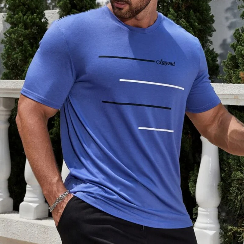 Short En Crew Neck Sleeve Letter Print Breathable Workout T Shirts Casual Top With Short Sleeves op s