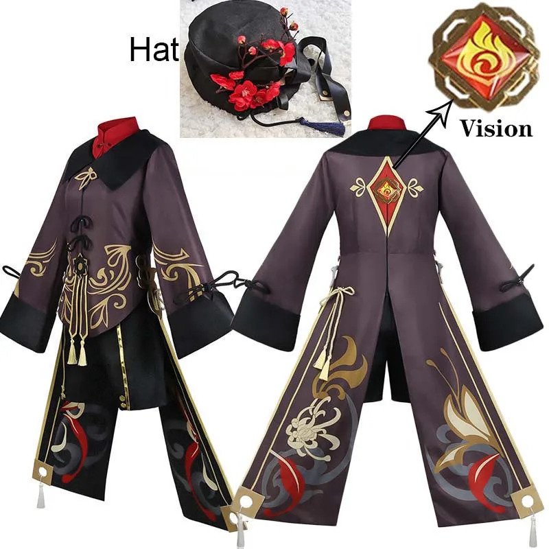 Hutao cosplay female Halloween costume anime Disfraz Mujer adult Ropa Para Hu Tao 241007