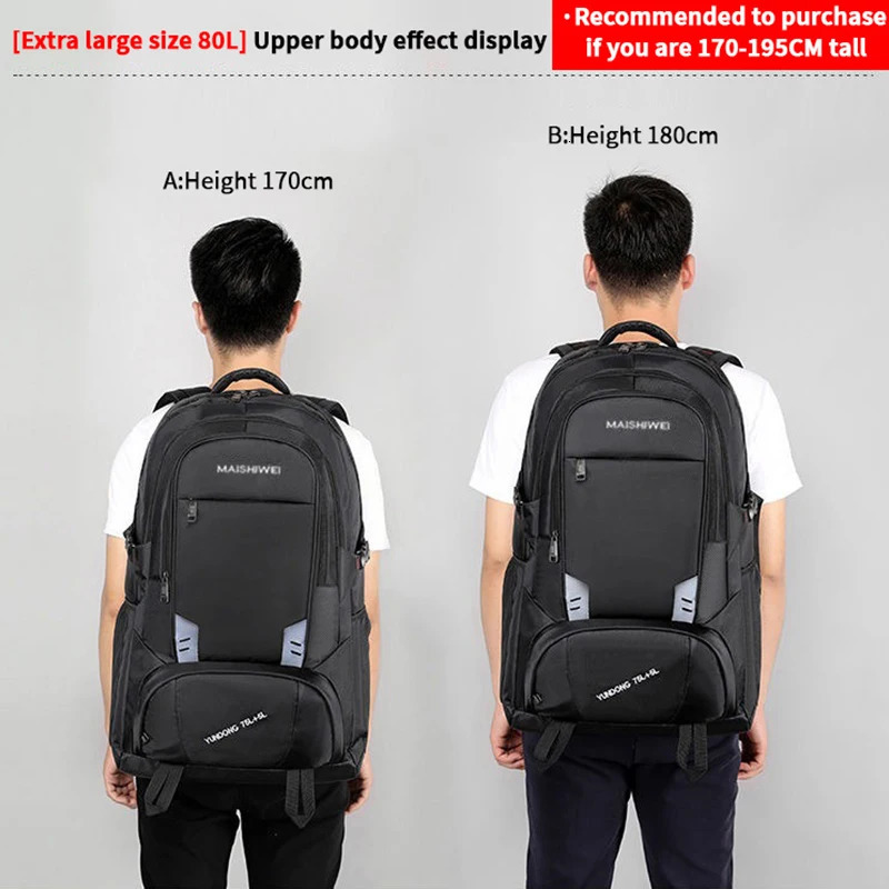 Mens 20 inch laptop backpack with a capacity of 60 liters and 80 suitable for highquality business backpacks Oxford travel bags both men women 241008