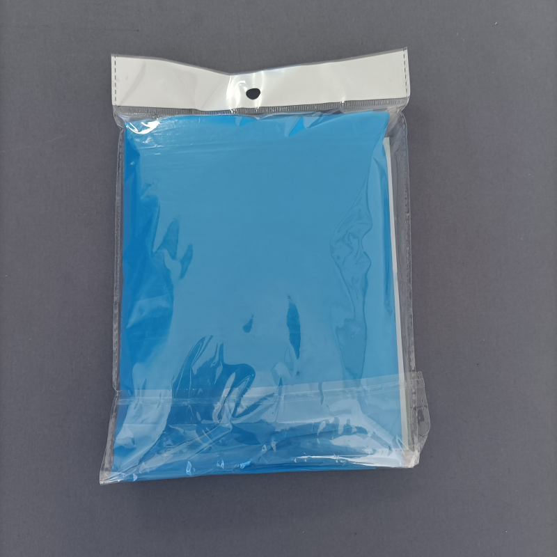 Durable EVA Plastic Rain Coat Full Coverage Waterproof with Hood and Long Sleeves