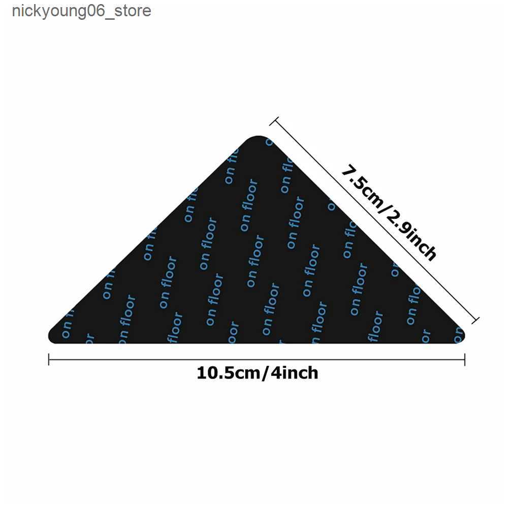 Non-Slip Bath Mats 4/12/24PCS Reusable Rug Gripper Tape Double Sided Adhesive Non-Slip Rug Pad Tape Stickers Washable Area Rug Pad Carpet Tape L240910
