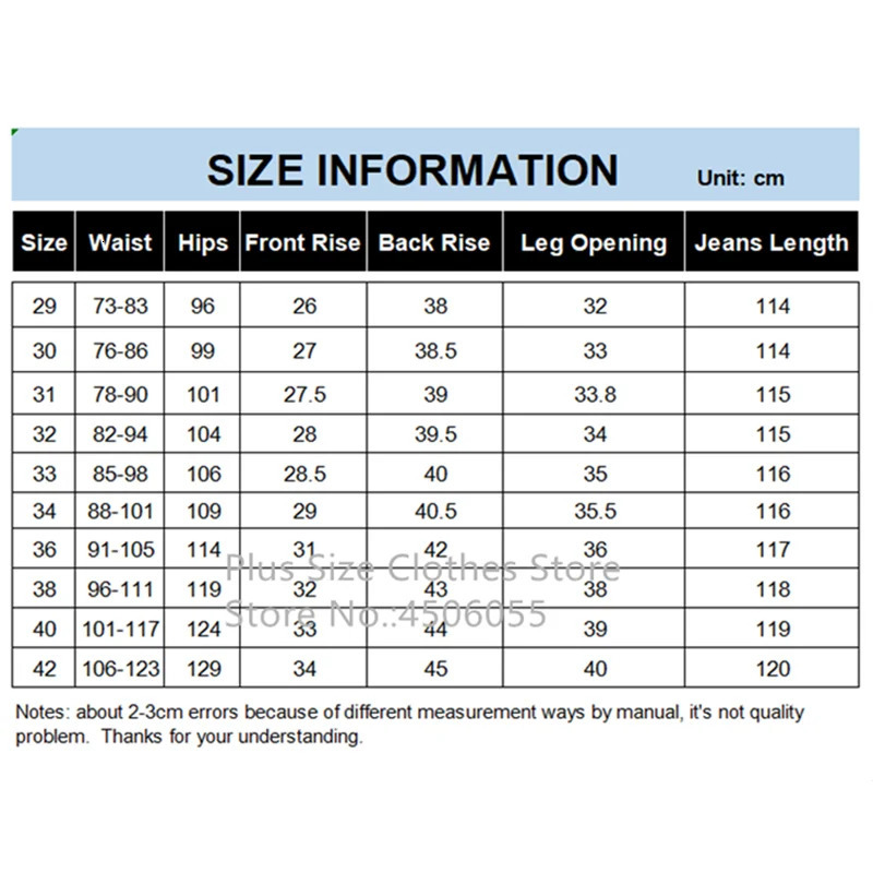 Mens 114CM 120cM Extra Long Blue Denim Jeans Stretch Plus 42 40 Slim Fit Stretch Big Mens Straight Pants 241007
