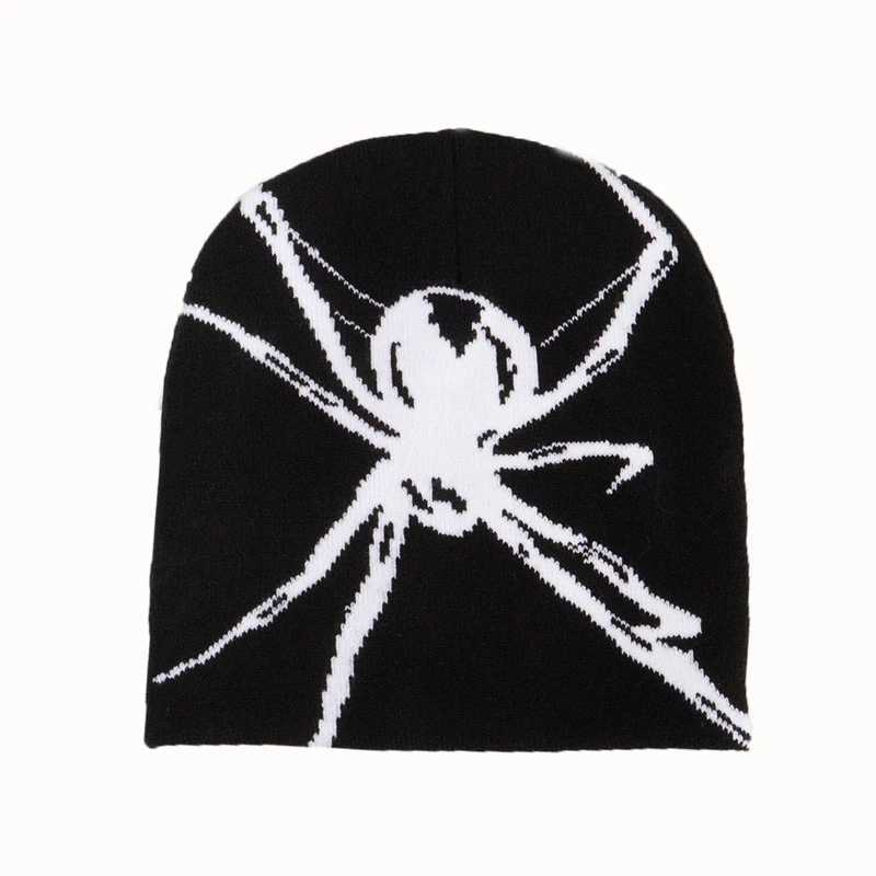 Beanie/Skull Caps Knitting Cap Beanie Bonnet Y2k Beanies Fashion Print Men Womens Warm Winter Hats Wool Cold Unisexcessories H241010 4V30