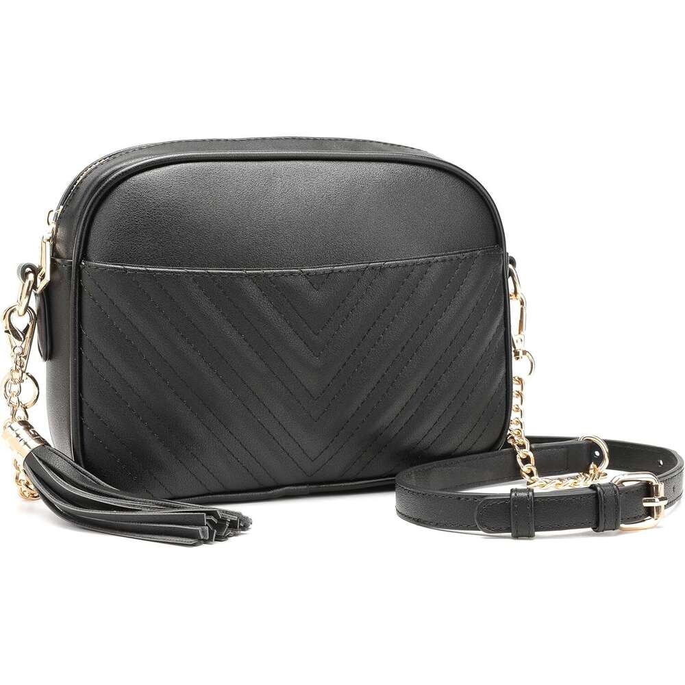 Quilted Crossbody Bag, Trendy Design Shoulder Purse