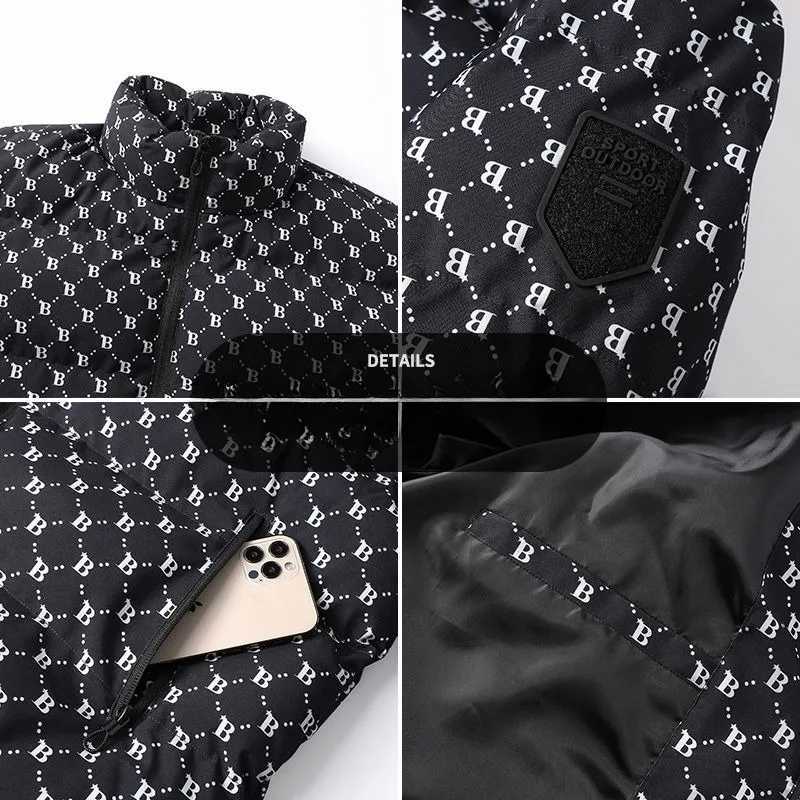 Men's Down Parkas 2024 New Men Down Cotton Coat Winter Jacket Short Loose Simple Parkas Thicken Warm Fashion Outwear Lovers Leisure Overcoat Y241