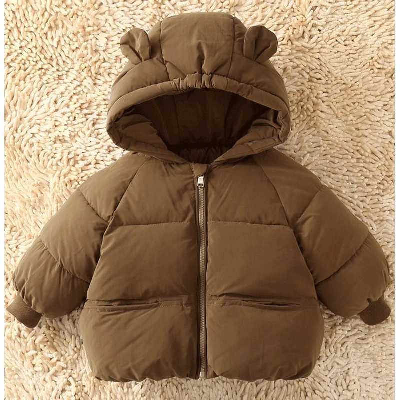 Down Coat Cold winter thick warm jacket childrens coat cotton coat plush thick coat suitable for Russian baby boys and girls cotton coat H241010