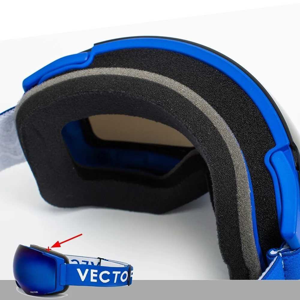 OTG interchangeable magnetic lens ski goggles double-layer UV400 anti fog snowboard mens goggles helmet compatible CL241010