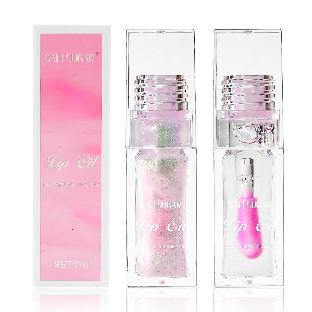 SAM SUGAR Warm Change Lip Oil Easy Color Shiny Pearl Longlasting Moisturizing Changing Gloss 241008