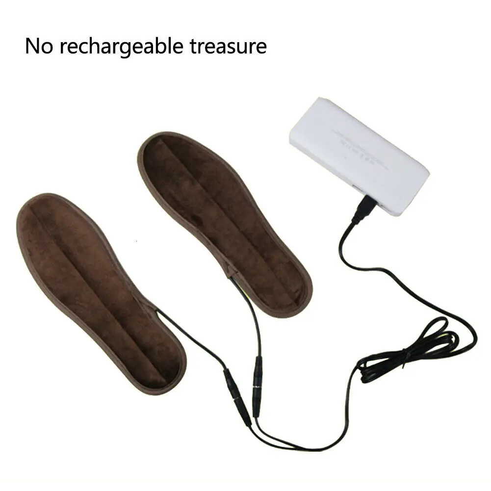 ly USB Heated Insoles Electric Pads Winter Foot Warmers Shoes Boot Heater Insoles 241010