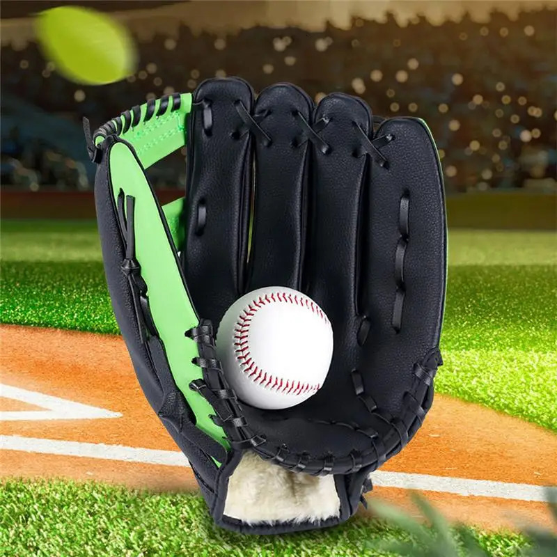 Kids Sport Baseball Glove Outdoor Batting Gloves Softball Practice Equipment Baseball Mitten Training Competition Glove Gear 241010