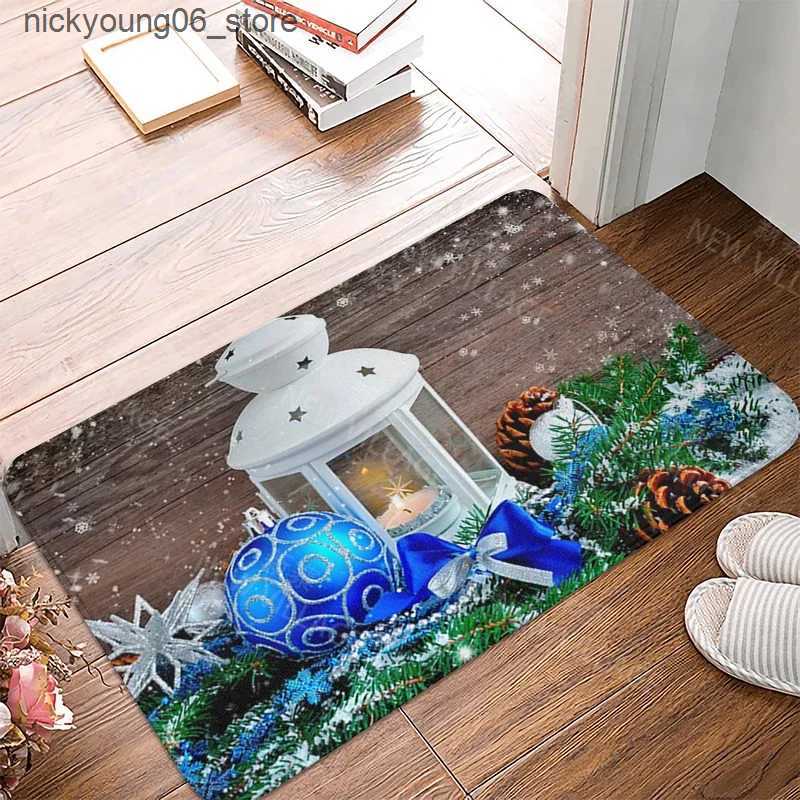 Non-Slip Bath Mats House entrance carpet christmas Home doormat entrance Room Bath mat Foot mat bathroom non-slip mat Kitchen water absorption mat L24