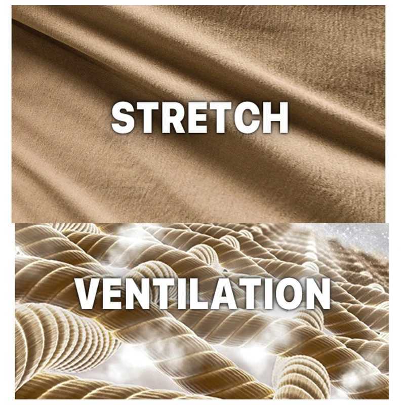 Mens convertible cargo tactical pants waterproof outdoor hiking pants zipper lightweight elastic work pants W241009