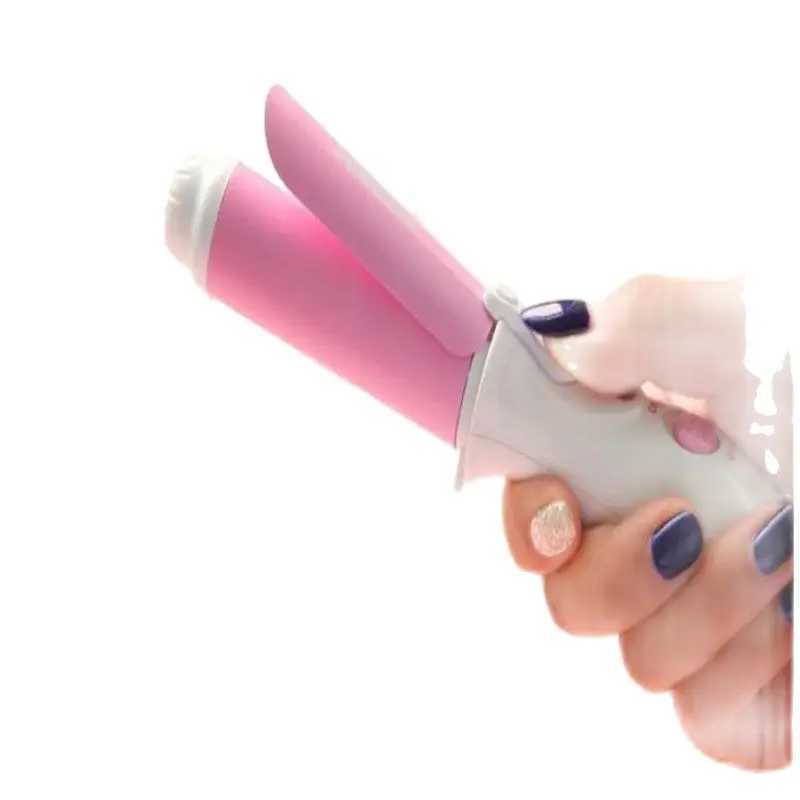 Travel Portable Electric Fringe Hair End Curling Iron 26MM Tourmaline Ceramic Wand Beach Wave Roller Curler Bang Styling WavyXJ241010