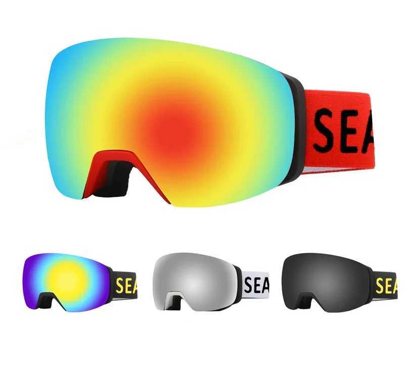 Ski goggles magnetic lens safety goggles 2024 New Years goggles sports goggles customized ski goggles CL241010