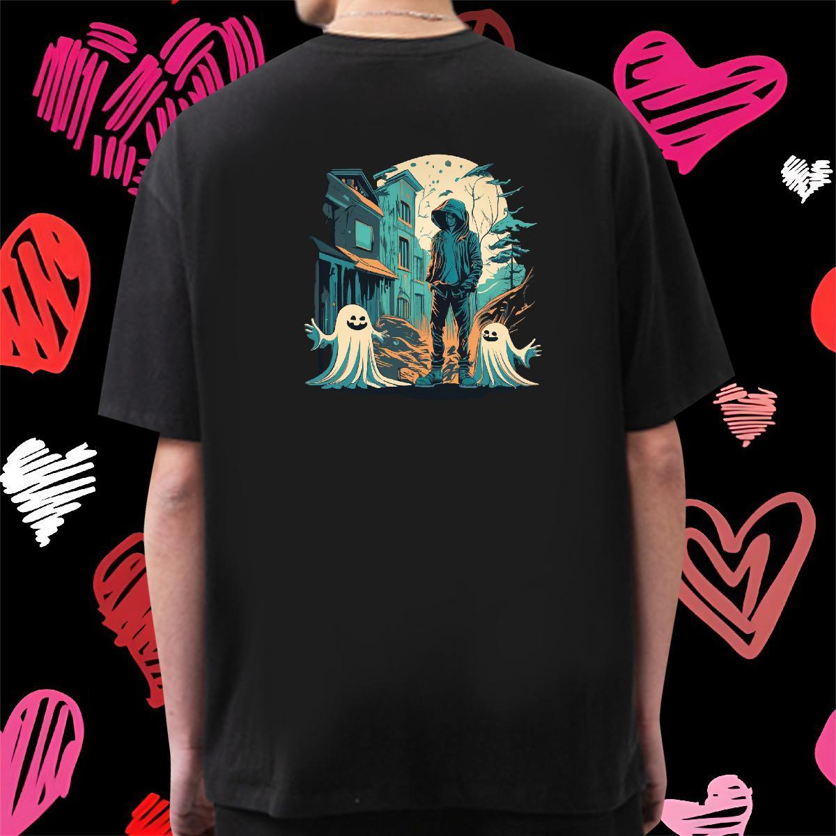 Designer T shirt 100% Cotton 230g skull Street Black Oversized Short Sleeve Soft Men Tops Tees Classic Tops Shirt