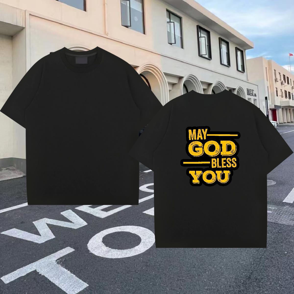 Comfortable T shirt 230g Cotton letter Street Skull Breathable Short Sleeve Tshirts Designer Tops Tees