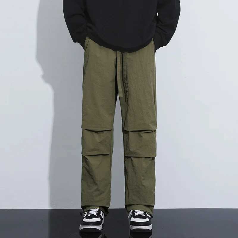 Large zipper pants mens and womens outdoor triple defense charging straight pants work pants Trouser waterproof and breathable W241009