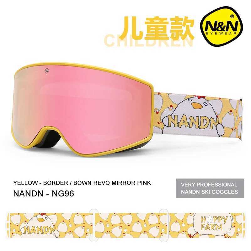 NANDN ski goggles for children double-layer UV400 anti fog goggles for skiing girls and boys winter sports ski goggles CL241010