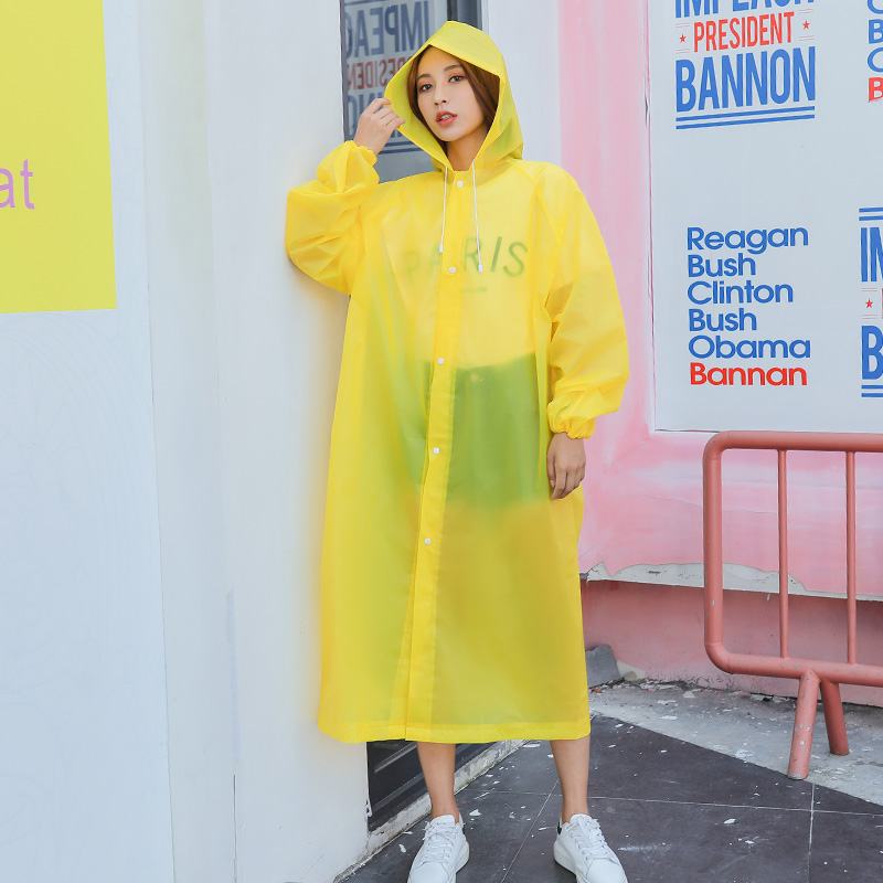 Adult plus size raincoat with super strong rainproof breathable and comfortable travel