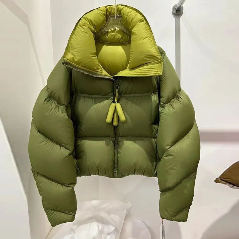 Winter Cotton Clothing Korean Version Item Short Style Jacket Puff Collar Light Thick Bread 240930