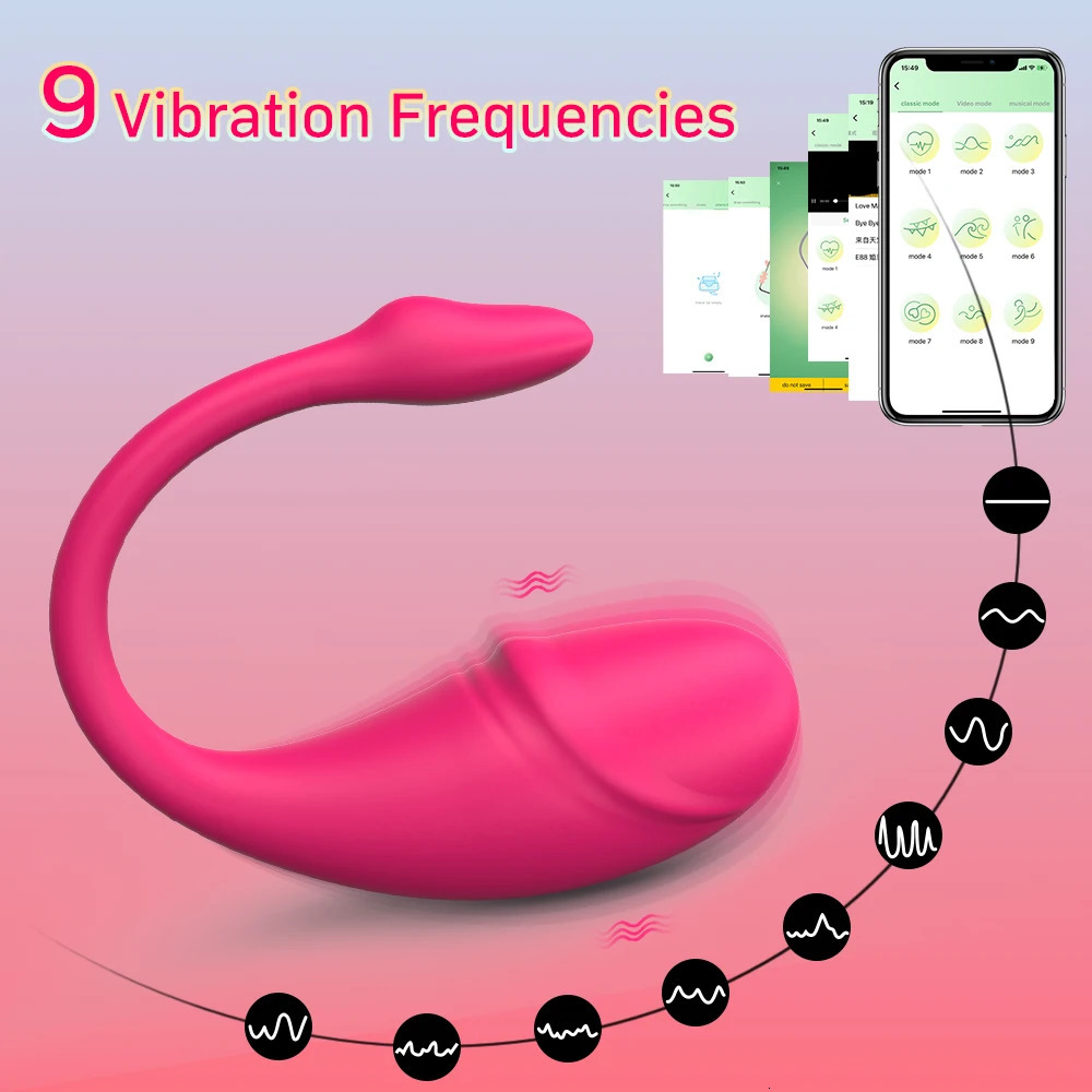 Application remote control egg vibrator sex toy female wearable Bluetooth Kegel vaginal ball adult clitoris Gspot penis 241009