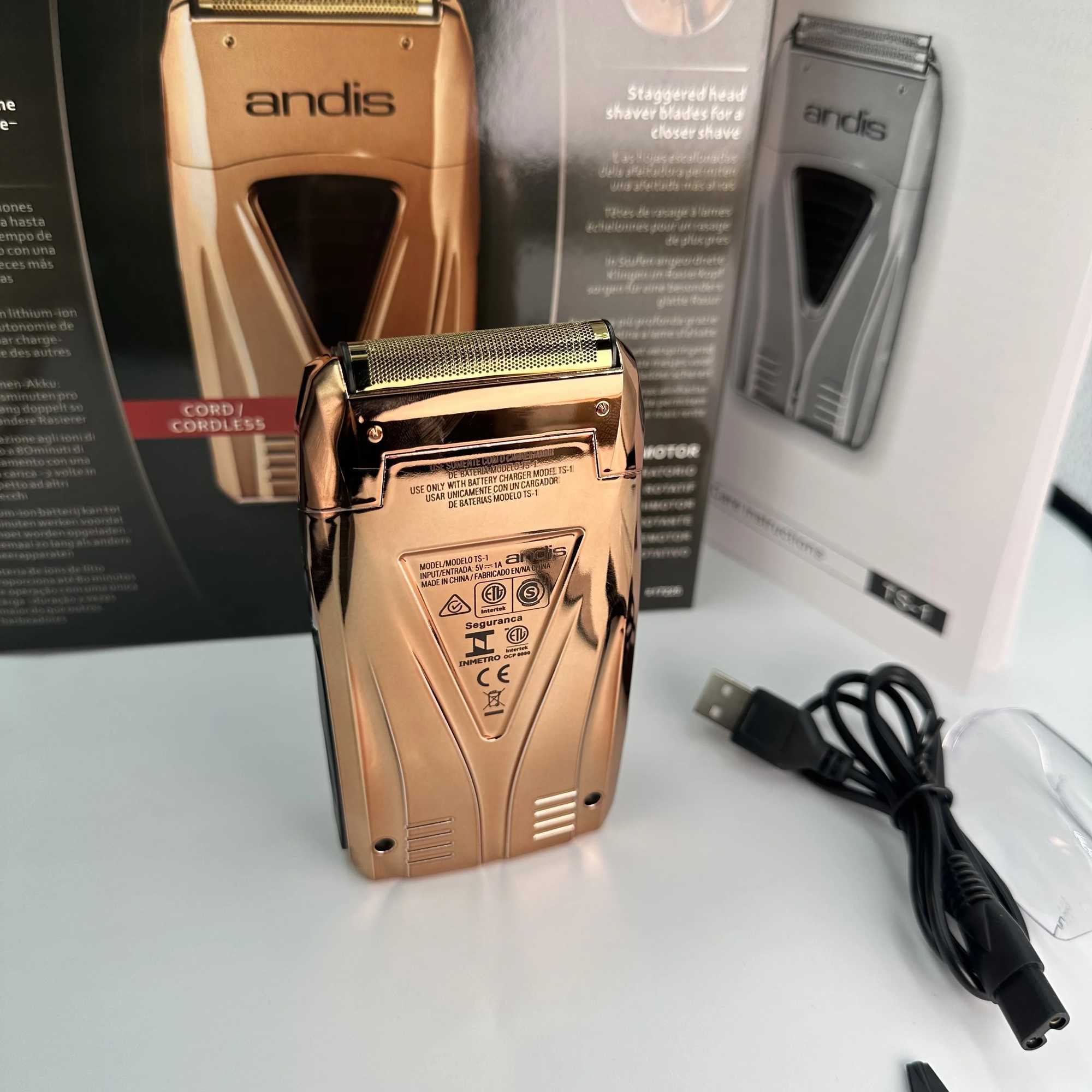 Original Andis Profoil Lithium Plus 17200 Hair Clipper Electric Shaver Mens Beard Short Section Shaver W2410106