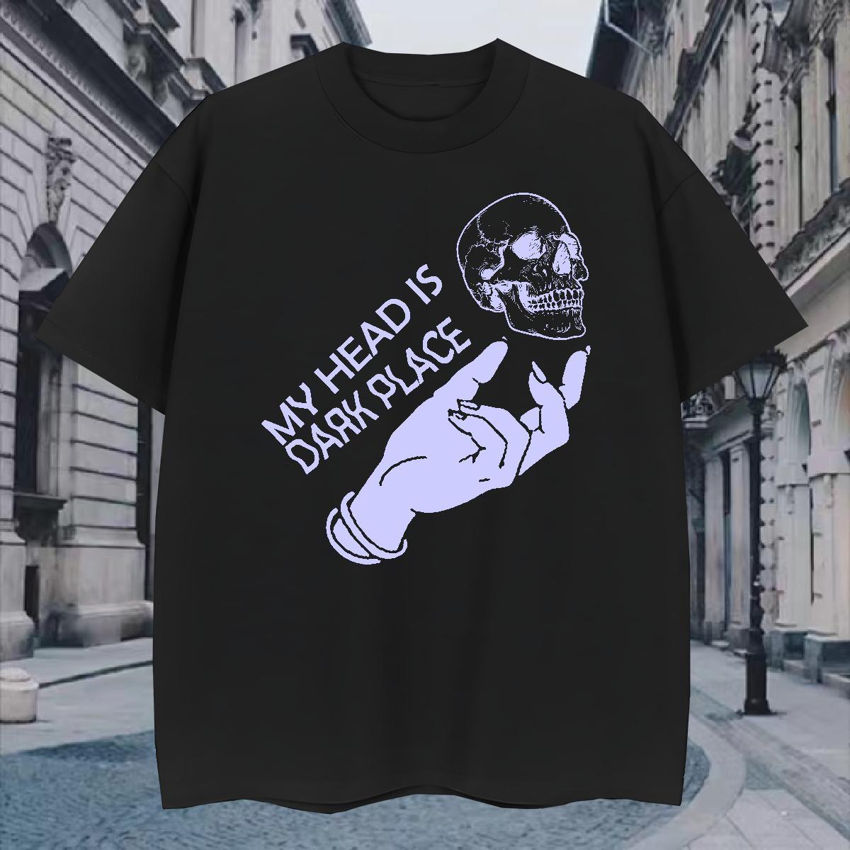 Designer T-Shirts 100% Cotton 230g skull Sport White Plus Size Round Neck Short Sleeve Men Tees Fashion Polos