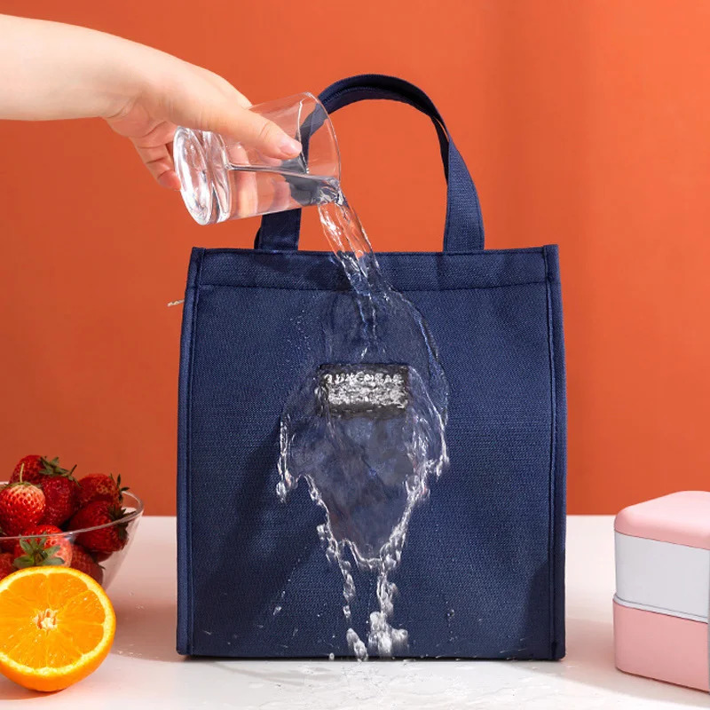 Thermal Insulated Lunch Bags for Men Women Oxford cloth Bento Box Organizer Portable Bag Cooler Tote Food Storage 240925