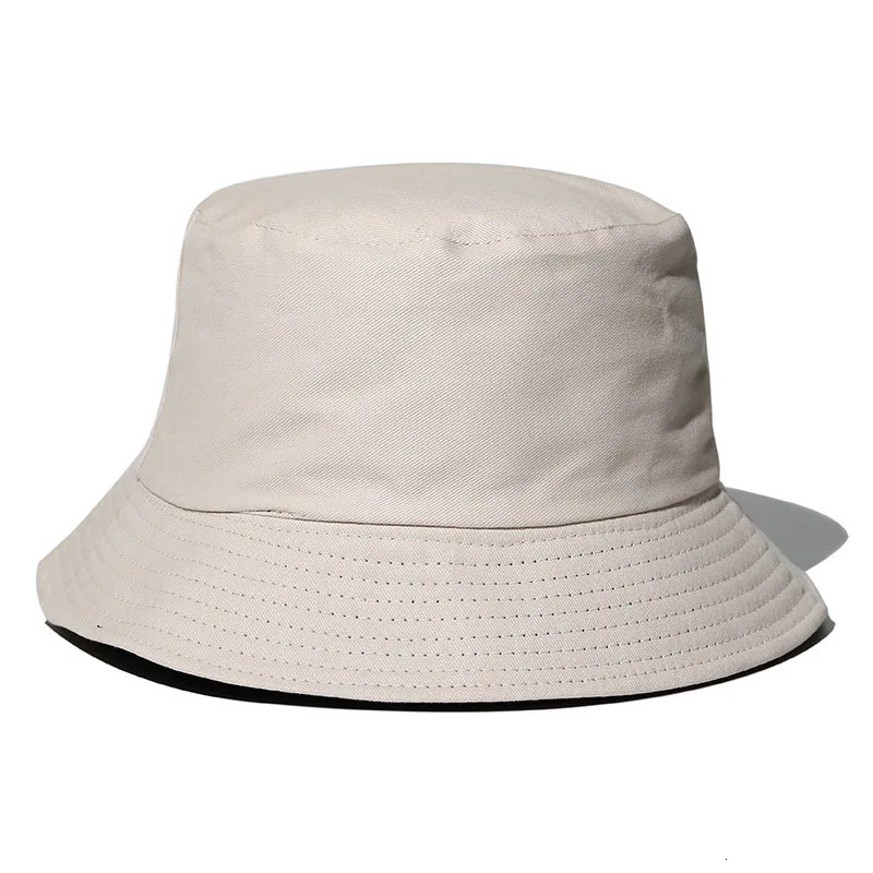 Womens solid Panama hat singlesided woven fishing spring and summer fishermans black red pink bucket 241009