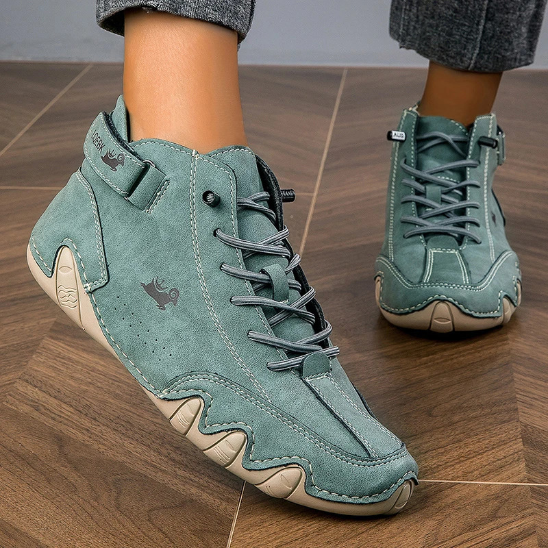 Men Boots Leather Winter Casual Shoes for Men Hight Top Sneakers Fashion Loafers Shoes Comfortable Women Ankle Boots 240926