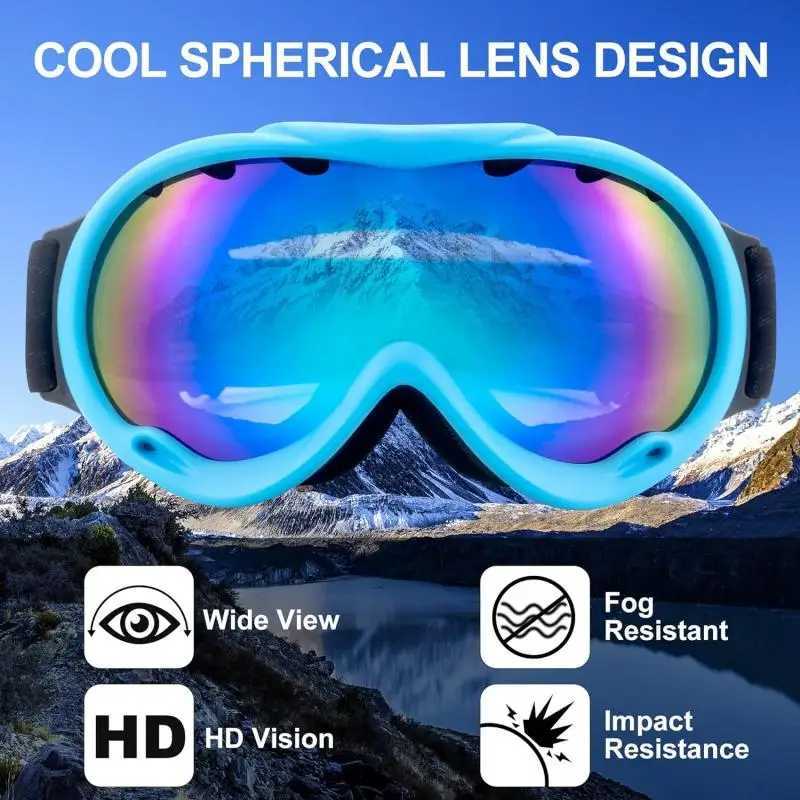 Ski goggles for men adult sled goggles 100% UV anti fog ski goggles CL241010