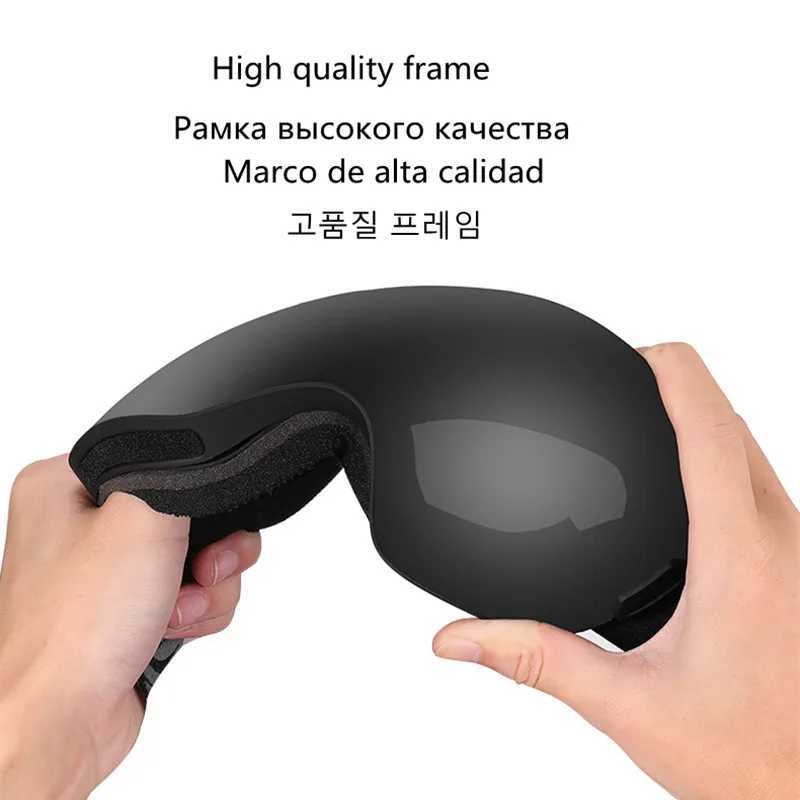 Winter ski goggles with dual anti fog coating 100% UV400 sports ski goggles CL241010