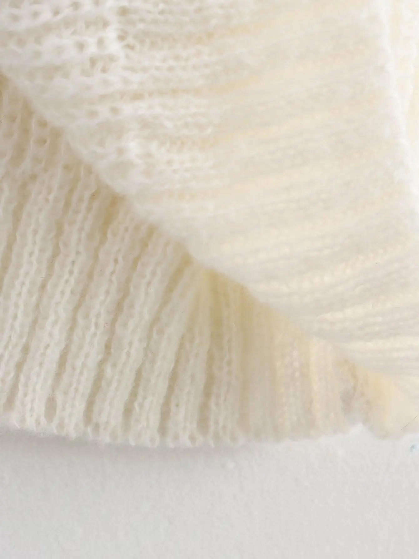 Y2K TRAF O-Neck Winter Pullover Short Sleeve Sweaters for Women 2024 Female with Bow Pullovers Tops Ladies Knit Sweaters In 241010