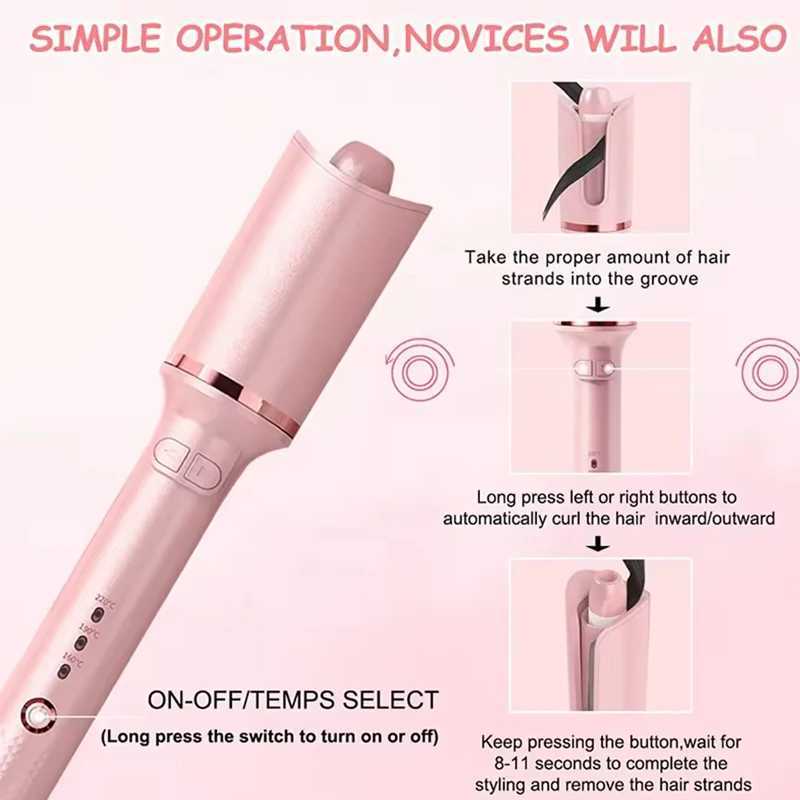 New beauty salon curling hair iron professional nature wave electric portable automatic hair styler curlerXJ241010