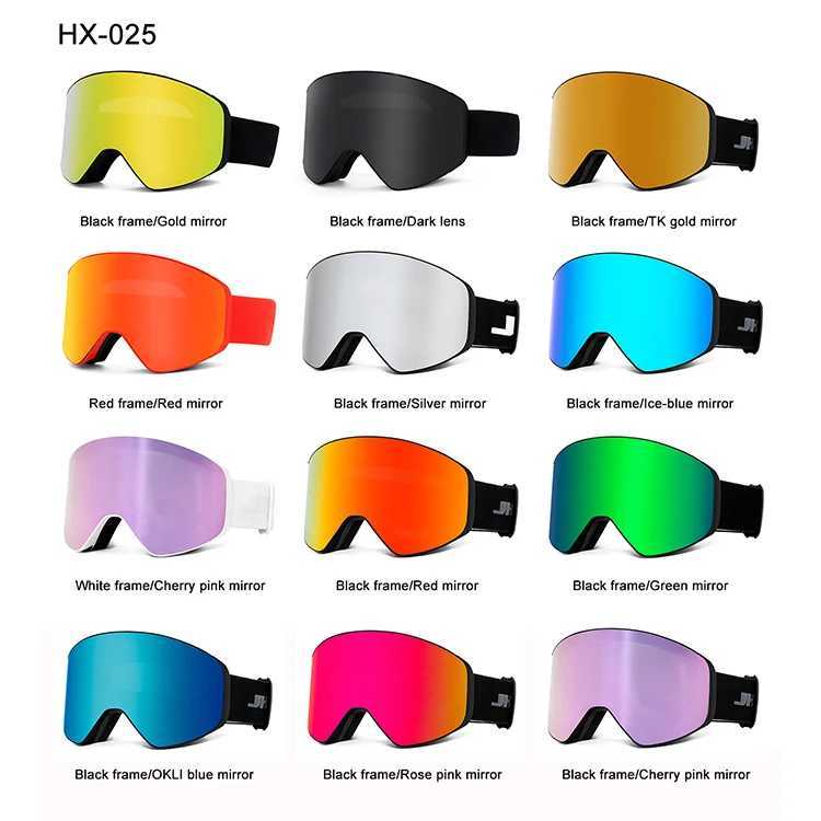 Customized Ski Sunglasses Adult Ani Fog Ski Goggles Pink PC Snowboard Glasses Ski Goggles Magnetic CL241010