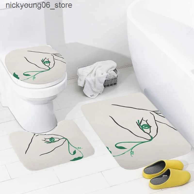 Non-Slip Bath Mats home bathroom floor mats Anime animal style Bath Foot mat modern bathroom accessories rug Toilet mat Bathtub anti-slip carpet L2409