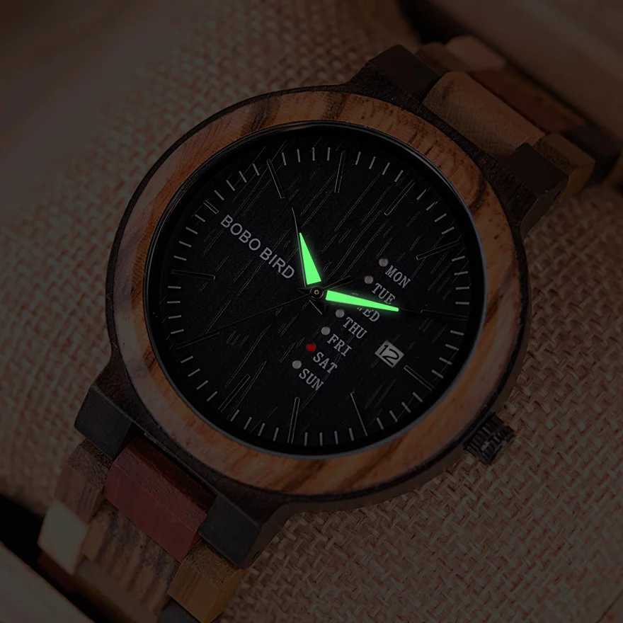 BOBO BIRD Couple Watches Colorful Wood Watches For Men Women Unique Gift Idea For Lover DropshippingX241010