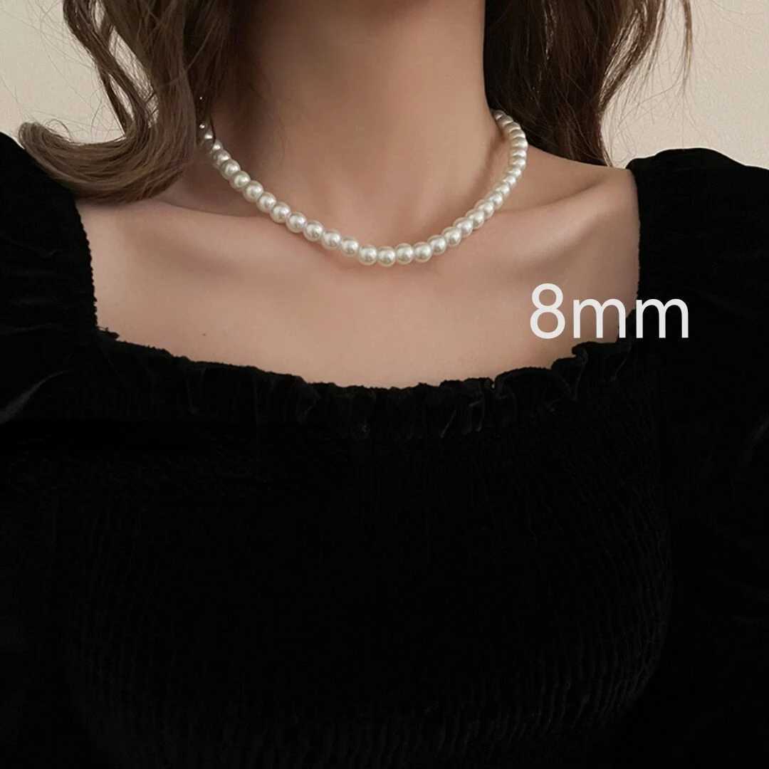 Trendy Vintage Multi Layer Pearl Choker Necklace for Women Fashion Simple Pearl Collar Necklaces Wedding Party Fashion JewelryX241009