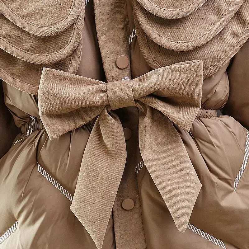 Down Coat Baby girl warm winter coat thick fashionable jacket girl coat childrens clothing H241010