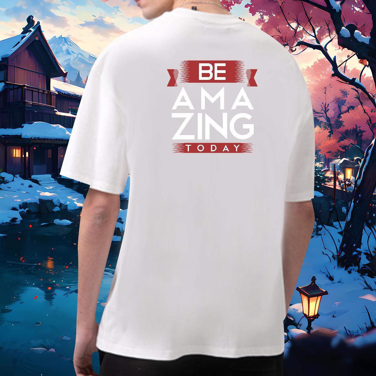 Soft Men T Shirts 230g Cotton letter Daily Wear Plus Size Custom Breathable Short Sleeve Mens Tshirts Classic Casual Polos