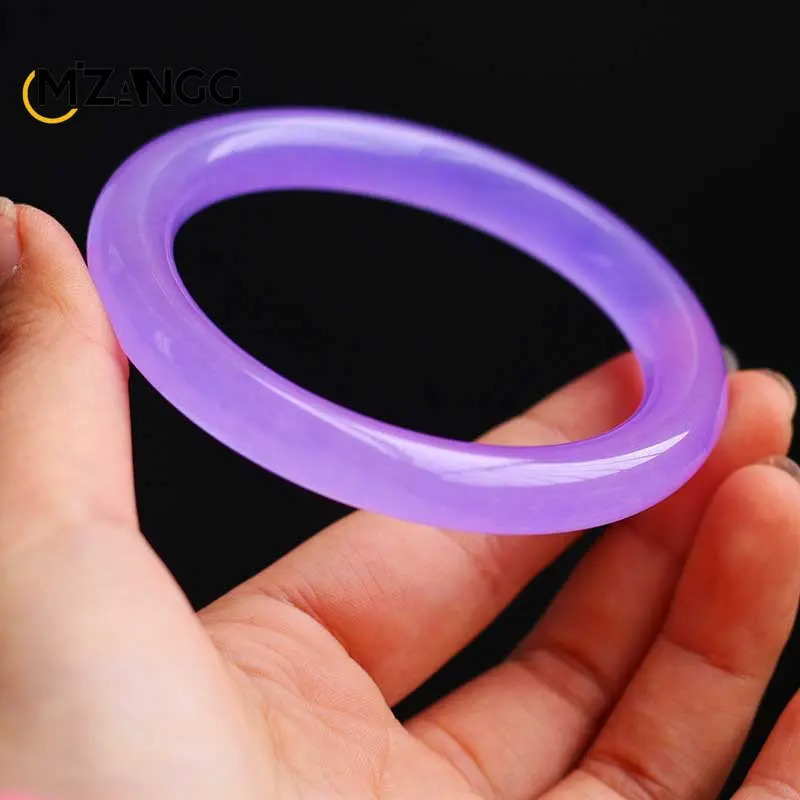 jade bracelet purple bracelet natural certified jade stone jewelry customized exquisite lavender bracelet gifts for girlfriend and mom 240925