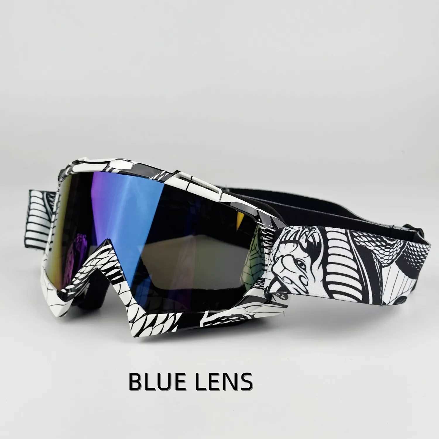 Creative off-road goggles water spinning motorcycle goggles neutral ski helmet goggles long-term spotted snow goggles CL241010