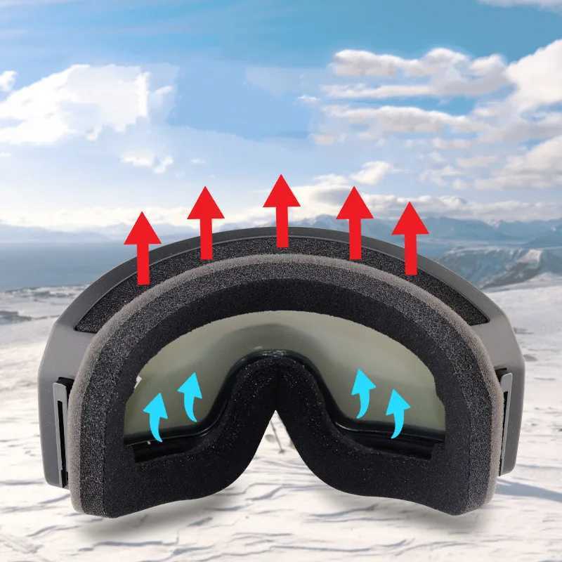 Ski goggles for men anti fog ski goggles for women winter outdoor snow sunglasses UV400 double-layer lens ski goggles CL241010