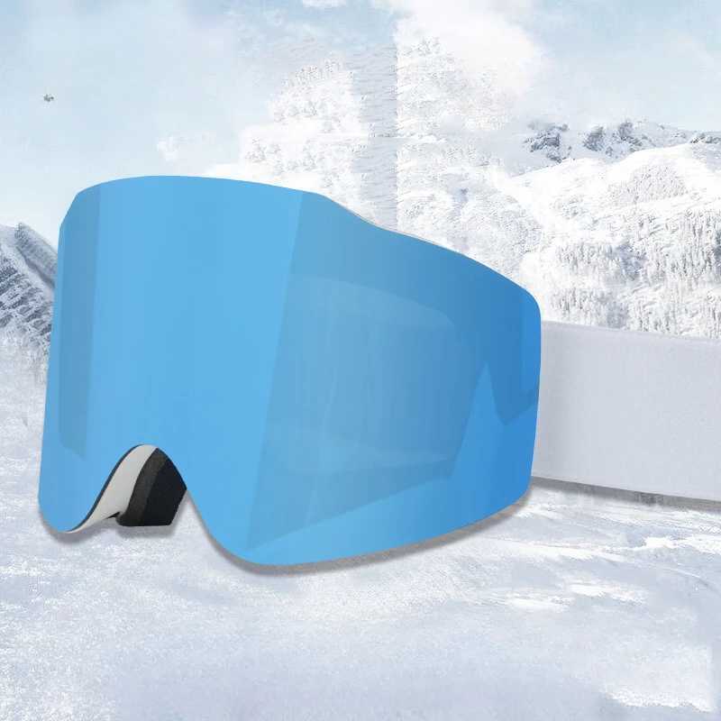 Magnetic ski goggles suitable for women adults teenagers wearing glasses snow goggles interchangeable lenses anti fog ski goggles CL241017