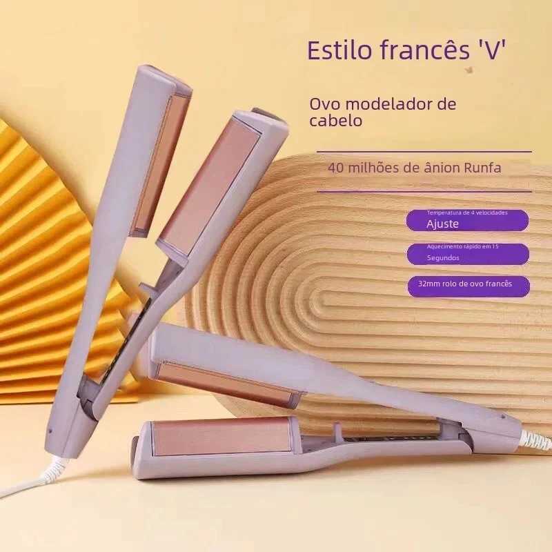Hair Wave Curling Iron 32mm Professional French Egg Roll Hair Curler Corrugated Wavy Styler Fast Heating Volumizing Styling ToolXJ2410