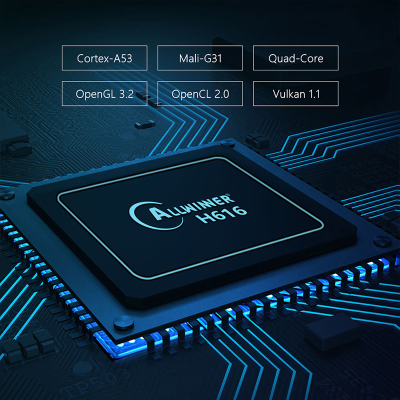 X96Q MAX TV BOX Android 10.0 Allwinner H616 Quad Core ARM Cortex A53 4GB ROM 64GB RAM 2.4/5G Dual wifi BT5.0 4K H.265 set top media box With remote co