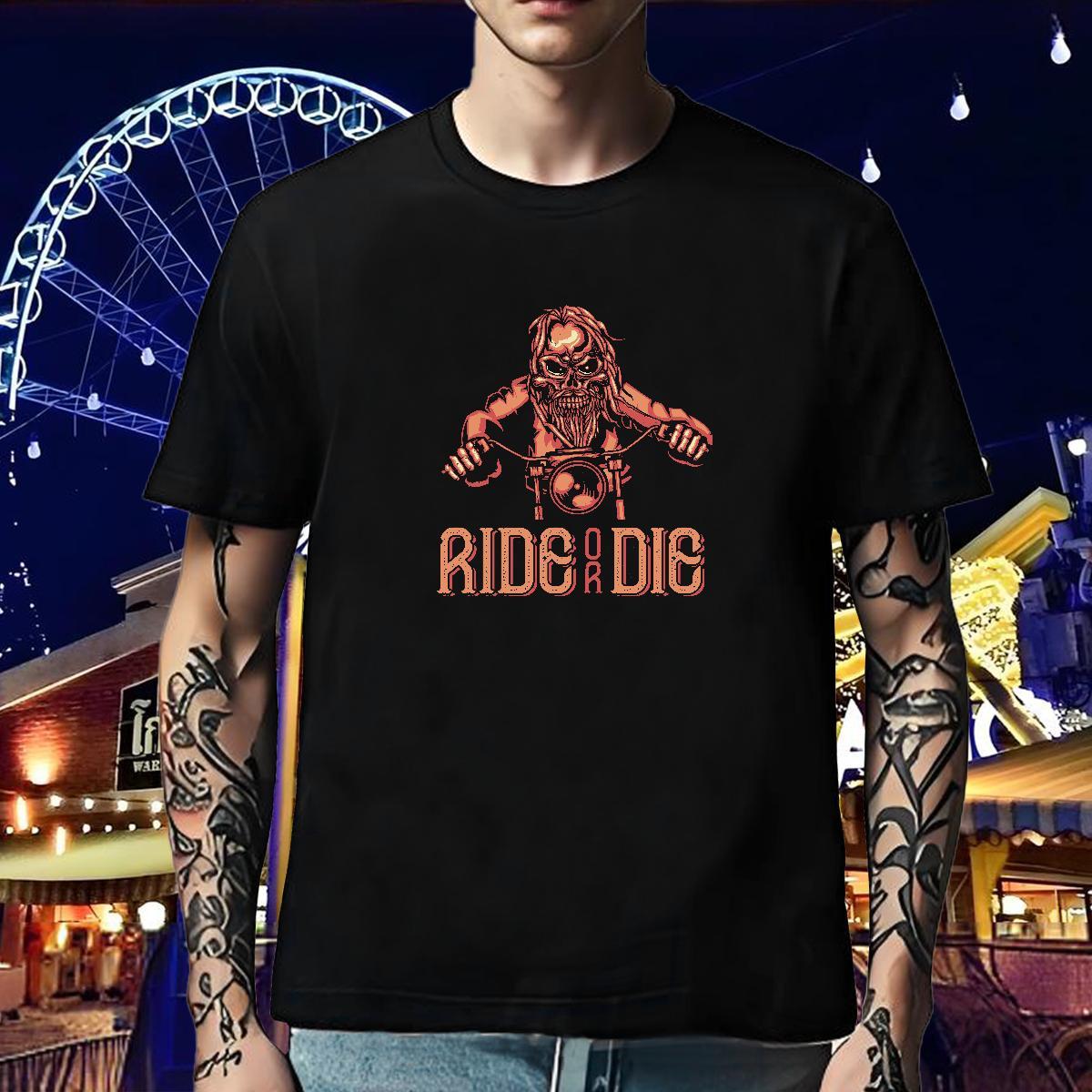 Cool T-Shirts 230g Cotton skull High Street Hip Hop Custom Printed Round Neck Short Sleeve Couples T Shirts Fashion Casual Tops Shirt