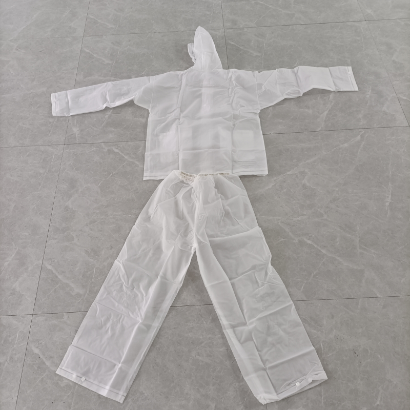 Durable Adult Raincoat Set with Waterproof Material
